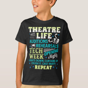 Theatre Nerd Actor Funny Musical Theater Geek Thes T-Shirt