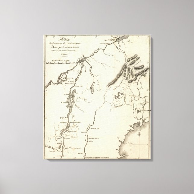 Theatre of Army operations in North Canvas Print (Front)