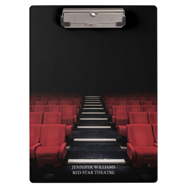Theatre Performing Arts Customisable Event Clipboard (Front)