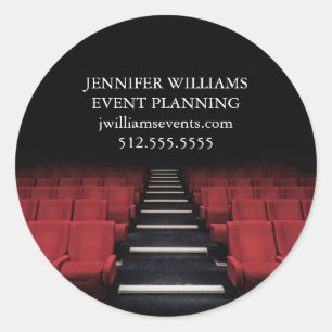 Theatre Performing Arts Event Planner Classic Round Sticker