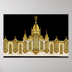 Theatre Pipe Organ Wall Art Poster