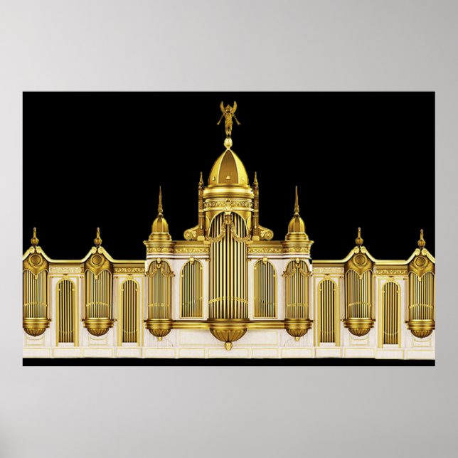 Theatre Pipe Organ Wall Art Poster (Front)