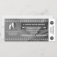 Theatre Playbill Show Ticket Theme Wedding
