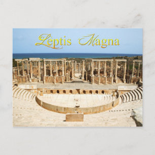 Theatre Ruins at Leptis Magna, Libya Postcard