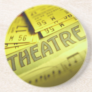 Theatre Sheet Music & Tickets Coaster