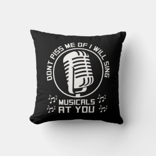 Theatre Singer Broadway Cushion