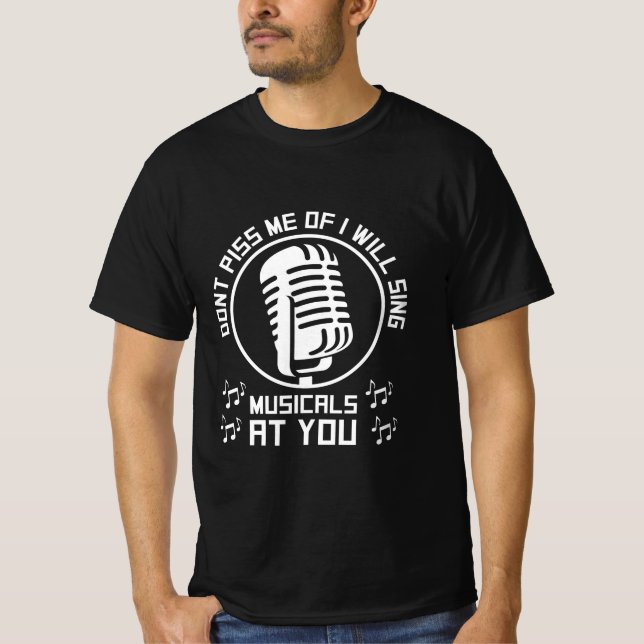 Theatre Singer Broadway T-Shirt (Front)