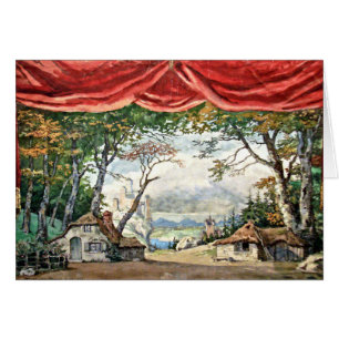 THEATRE STAGE BACKDROP DECOR, BALLET GISELLE GIFT