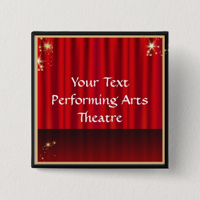 Theatre Stage Curtain Performance Costum Button (Front)