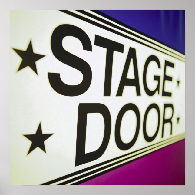 Theatre Stage Door Sign (Front)