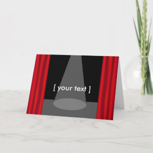 Theatre Stage Greeting Card