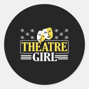 Theatre Theatre Drama Rehearsal Actor Classic Round Sticker