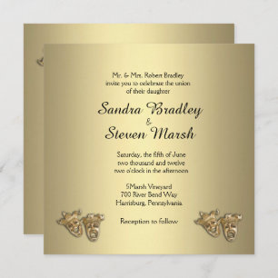 Theatre Wedding Invitation