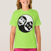 Theatre Yin Yang Design - Comedy and Tragedy Masks