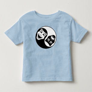 Theatre Yin Yang Design - Comedy and Tragedy Masks Toddler T-Shirt