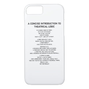 Theatrical Logic Funny Broadway Musical Theatre Case-Mate iPhone Case