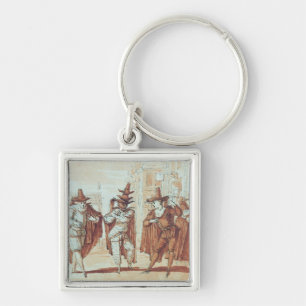 Theatrical Scene Key Ring