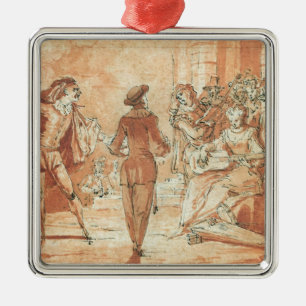 Theatrical Scene Metal Tree Decoration