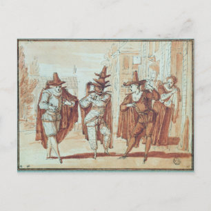 Theatrical Scene Postcard