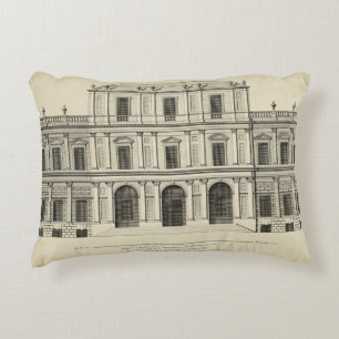 Theatrical Style Façade by Colen Campbell Decorative Cushion