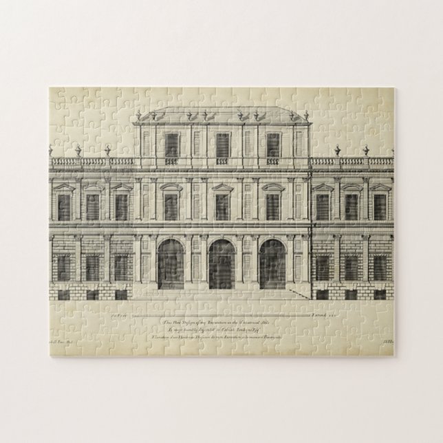 Theatrical Style Façade by Colen Campbell Jigsaw Puzzle (Horizontal)