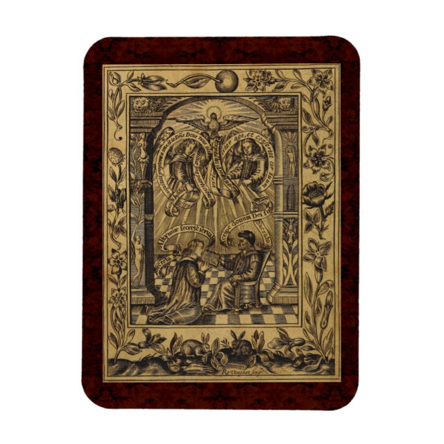 Theatrum Chemicum: 1652 Alchemy Illustration Magnet (Vertical)