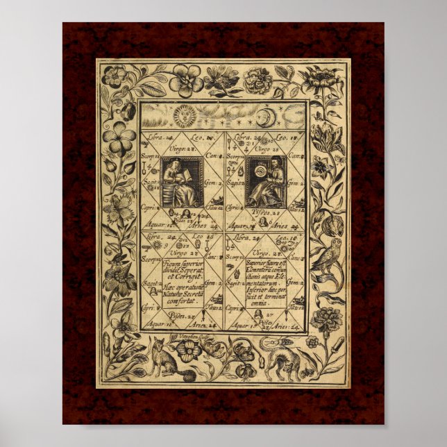 Theatrum Chemicum: 1652 Alchemy Illustration Poster (Front)