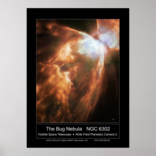 TheBugNebula-NGC6302-2004-46a Poster (Front)
