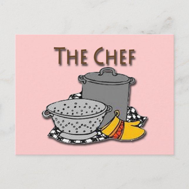 TheChef Pots and pans Postcard (Front)