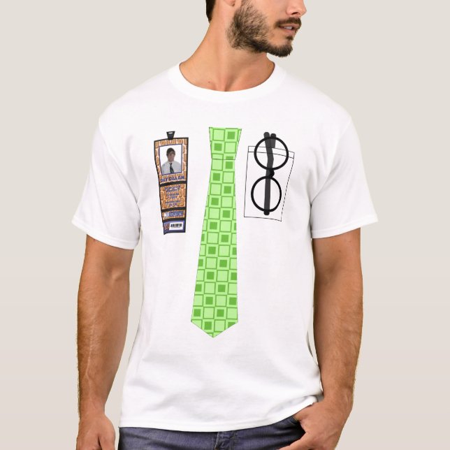 "theCUBICLE" Squares (2) Tie Shirt (Front)