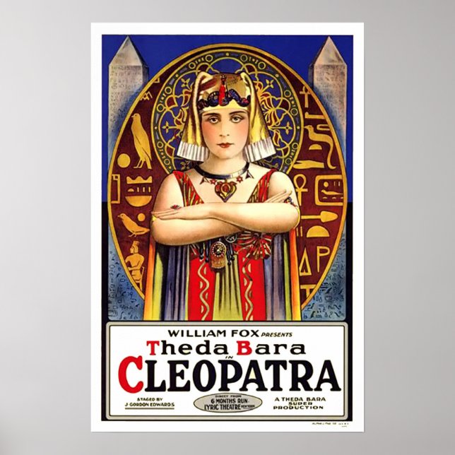 Theda Bara Cleopatra Movie Poster (Front)