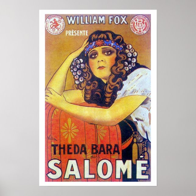 Theda Bara Salome Movie Poster (Front)