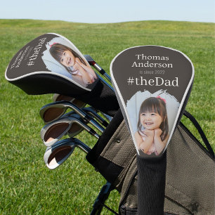 #theDad, Dark Name Year and Custom Photo Golf Head Cover