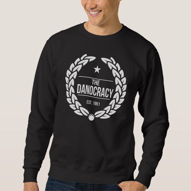 TheDanocracy Caesar BLACK Pull Over Sweatshirt (Front)