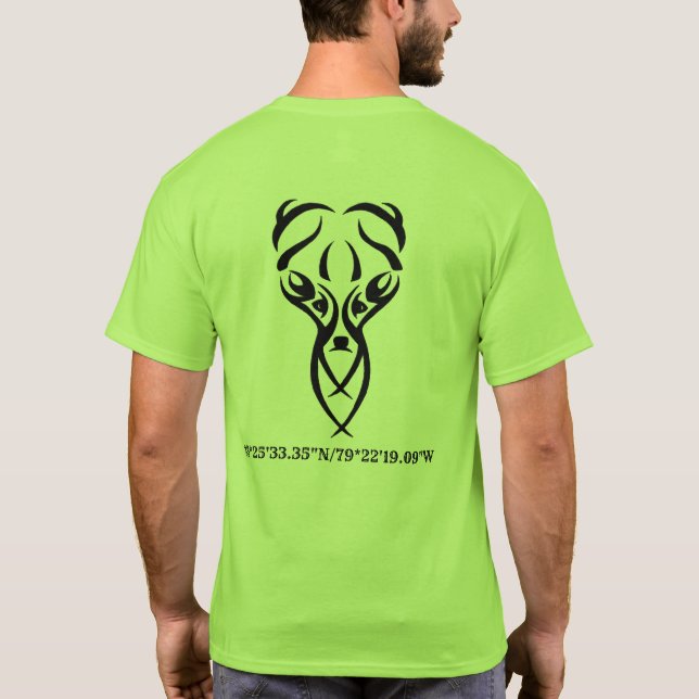 thee club deer and rifle T-Shirt (Back)