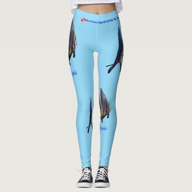 Thee Cute Longfin Batfish Leggings (Front)