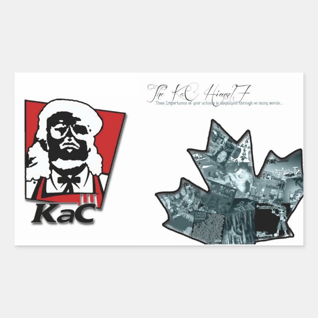 Thee Importance + KaC KFC Stickers (larger) (Front)