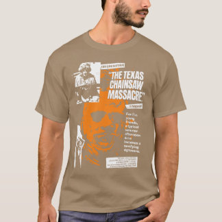 Theeas Chainsaw Massacre Headline Collage Horror b T-Shirt