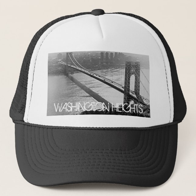 TheGeorgeWashingtonBridge, WASHINGTON HEIGHTS Trucker Hat (Front)