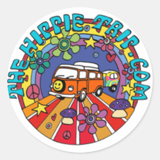 TheHippieTrip.com Classic Round Sticker