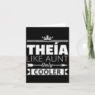 Theia cooler funny greek aunt mother's day card