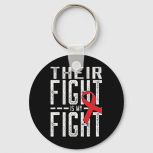 Their Fight is My Fight Blood Cancer Awareness  Key Ring