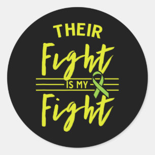 Their Fight Is My Fight Kidney Disease Awareness 1 Classic Round Sticker
