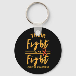 Their Fight is My Fight Leukaemia Awareness Key Ring