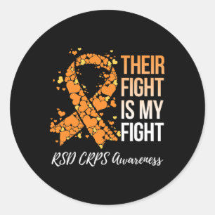 Their Fight Is My Fight Rsd Crps Awareness  Classic Round Sticker