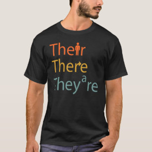 Their There And They're Vintage English Teacher Co T-Shirt