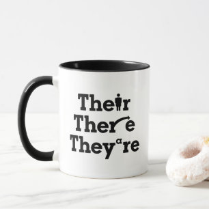 "Their, there, they're" Mug