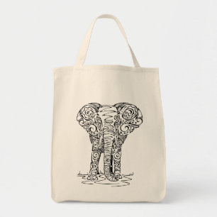 ‘Thembo’ Elephant Design Tote Bag