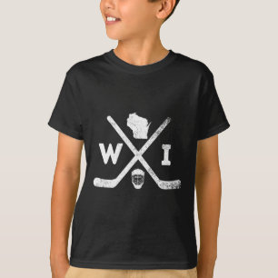 Theme Team State Of Wisconsin Hockey  T-Shirt