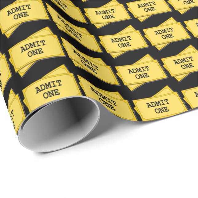 Themed Movie tocket pattern wrapping paper (Roll Corner)